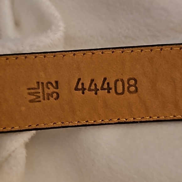 VTG BRIGHTON 1990s Dark Brown Crocodile Belt Medium main image 4